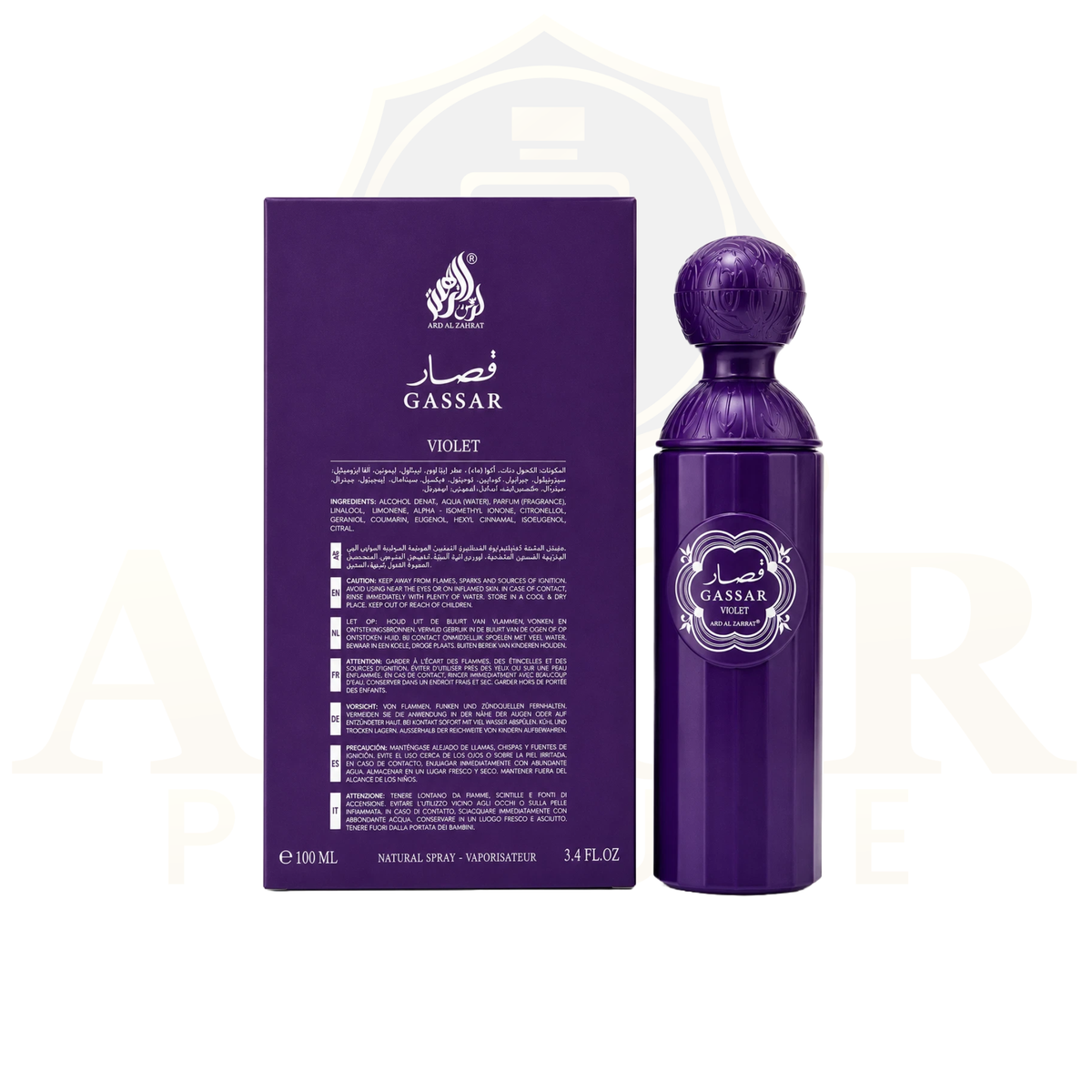 Gassar Violet by Ard Al Zahrat 100ml Eau de Parfum – Women's Perfume