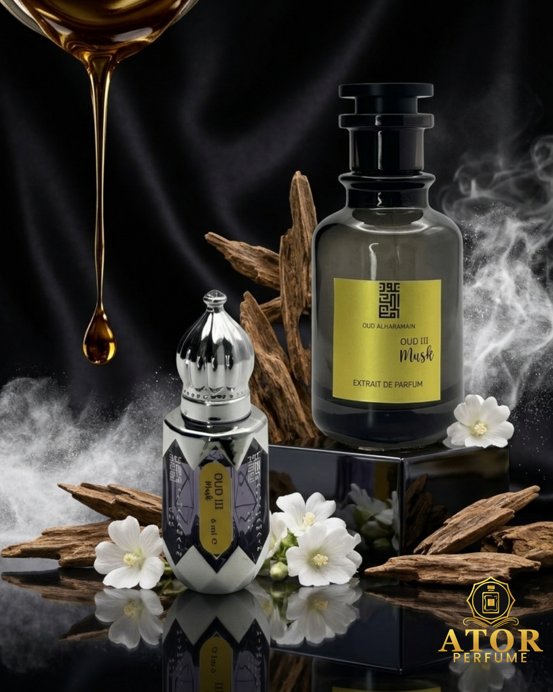 Oud III Musk by Oud Al Haramain – Premium Unisex Fragrance (6ml / 100ml)