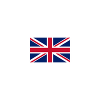 Union Jack flag on a white background