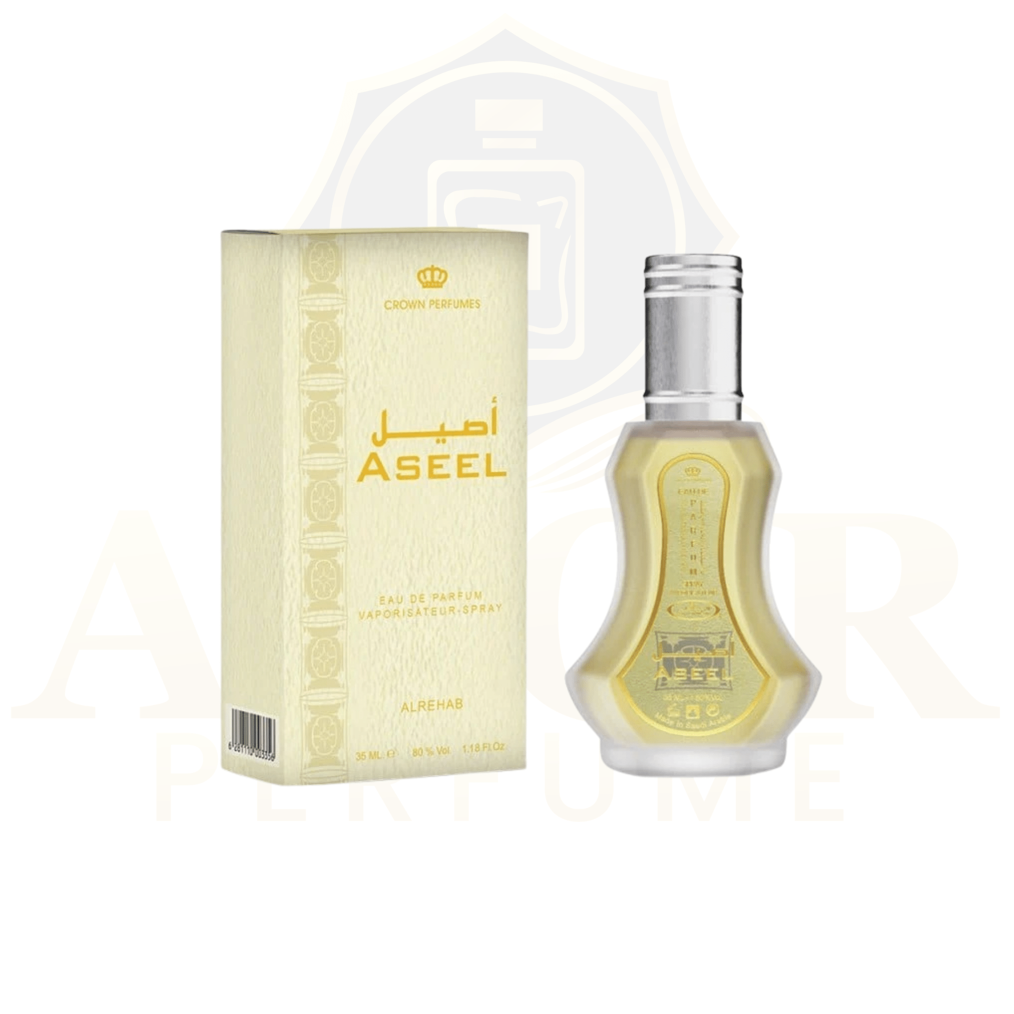 Aseel by Al-Rehab Crown Perfumes – Luxury Arabian Fragrance (6ml Oil & 35ml Spray) - Ator Perfume