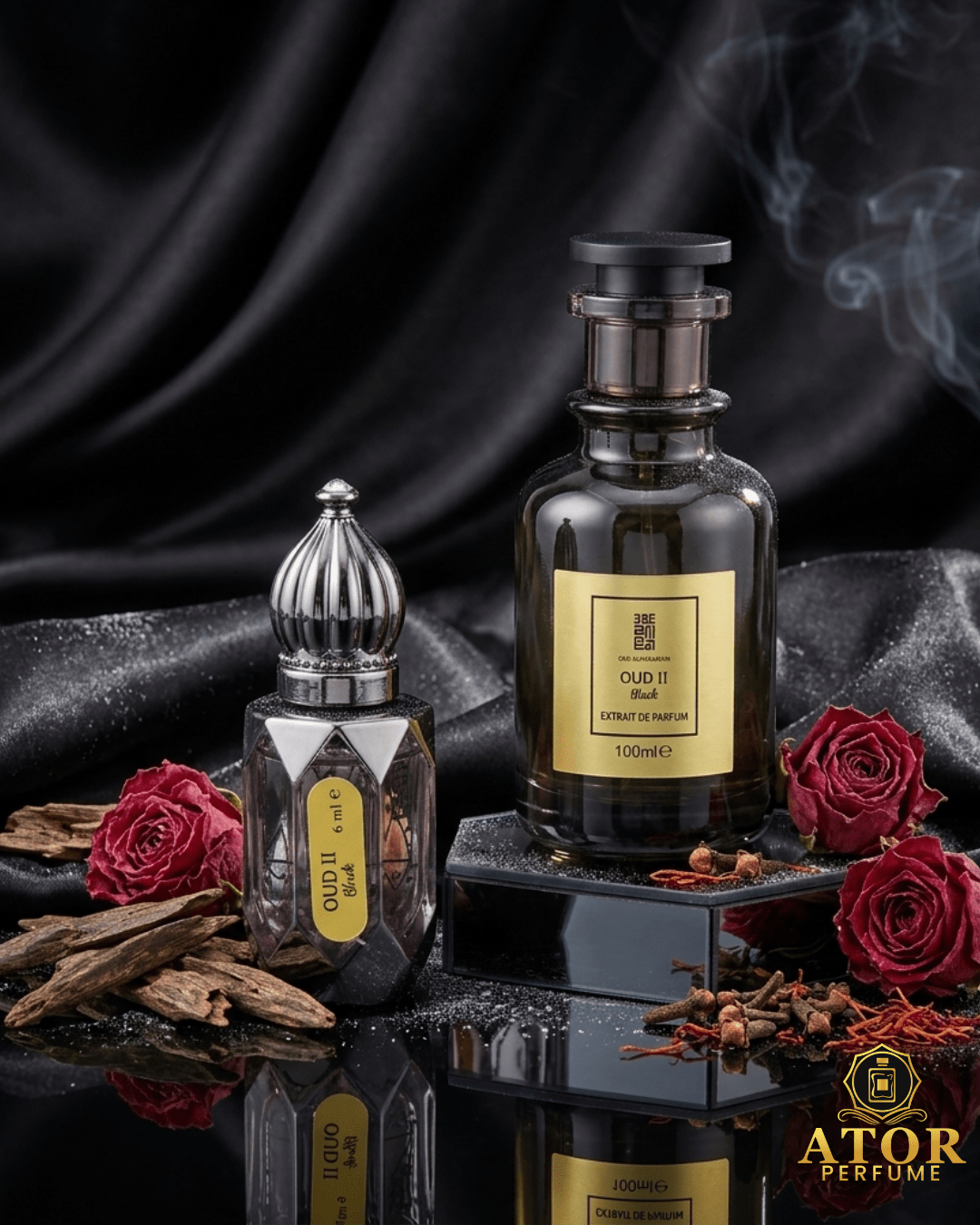 Oud II Black by Oud Al Haramain – Premium Unisex Fragrance (6ml / 100ml) - Ator Perfume