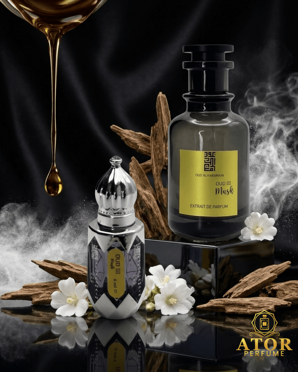 Oud III Musk by Oud Al Haramain – Premium Unisex Fragrance (6ml / 100ml) - Ator Perfume