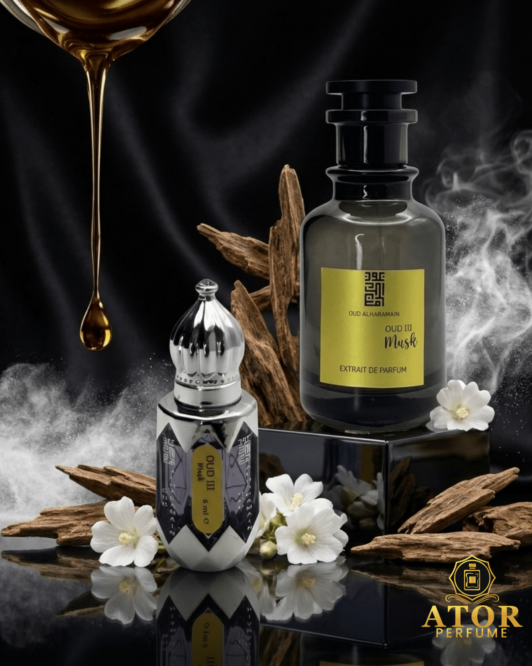 Oud III Musk by Oud Al Haramain – Premium Unisex Fragrance (6ml / 100ml) - Ator Perfume