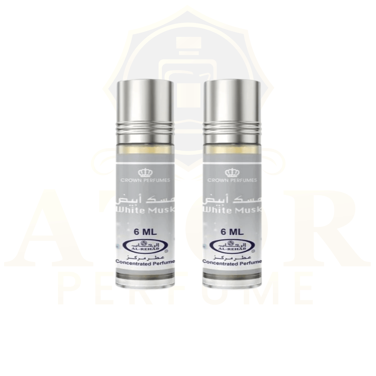 White Musk by Al-Rehab Crown Perfumes – 6ml Concentrated Arabian Perfume Oil (Attar) - Ator Perfume